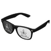 Freemasonsymbool Retro Zonnebril (Gekanteld)