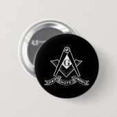 Freemasonsymbool Ronde Button 5,7 Cm (Voorkant /achterkant)