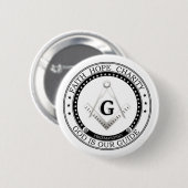 Freemasonsymbool Ronde Button 5,7 Cm (Voorkant /achterkant)