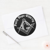 Freemasonsymbool Ronde Sticker (Envelop)