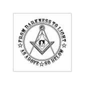 Freemasonsymbool Rubberstempel (Afrduk)