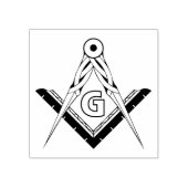 Freemasonsymbool Rubberstempel (Afrduk)