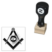 Freemasonsymbool Rubberstempel (Gestempeld)