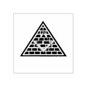 Freemasonsymbool Rubberstempel (Afrduk)