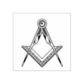 Freemasonsymbool Rubberstempel (Afrduk)