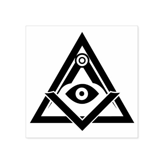 Freemasonsymbool Rubberstempel (Afrduk)