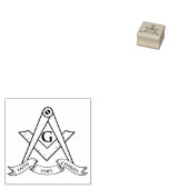 Freemasonsymbool Rubberstempel (Gestempeld)