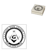 Freemasonsymbool Rubberstempel (Gestempeld)