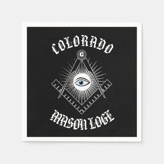 Freemasonsymbool Servetten (Voorkant)