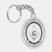 Freemasonsymbool Sleutelhanger (Voorkant Links)