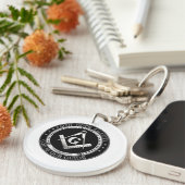 Freemasonsymbool Sleutelhanger (Voorkant Rechts)