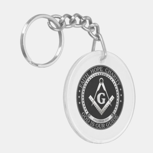 Freemasonsymbool Sleutelhanger (Voorkant Links)