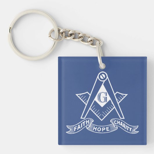 Freemasonsymbool Sleutelhanger (Voorkant)