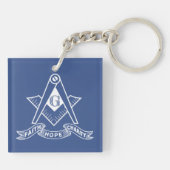 Freemasonsymbool Sleutelhanger (Achterkant)