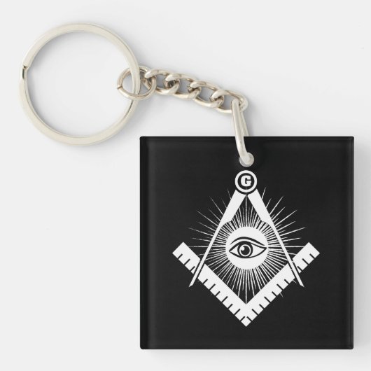 Freemasonsymbool Sleutelhanger (Voorkant)