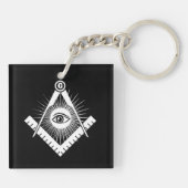 Freemasonsymbool Sleutelhanger (Achterkant)
