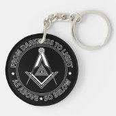 Freemasonsymbool Sleutelhanger (Achterkant)
