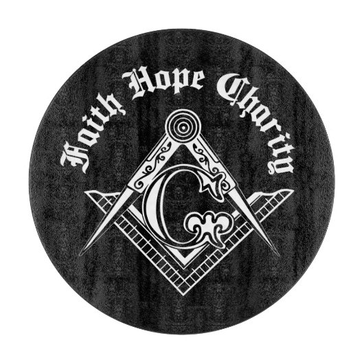 Freemasonsymbool Snijplank (Voorkant)