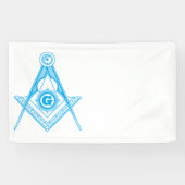 Freemasonsymbool Spandoek (Horizontaal)