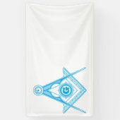 Freemasonsymbool Spandoek (Verticaal)