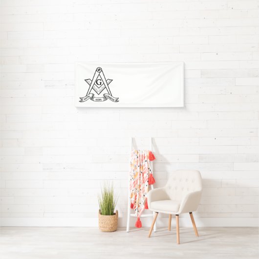 Freemasonsymbool Spandoek (Insitu)