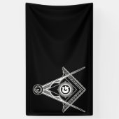 Freemasonsymbool Spandoek (Verticaal)