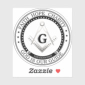Freemasonsymbool Sticker (Vel)