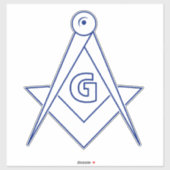 Freemasonsymbool Sticker (Vel)