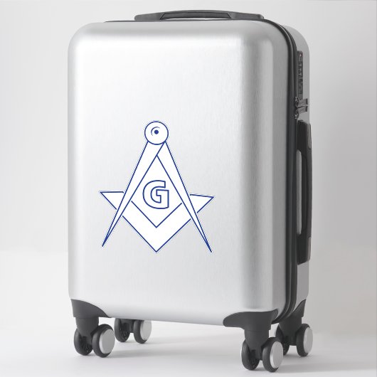 Freemasonsymbool Sticker (Koffer)