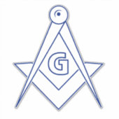 Freemasonsymbool Sticker (Voorkant)