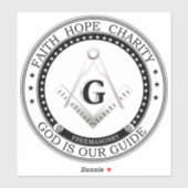 Freemasonsymbool Sticker (Vel)