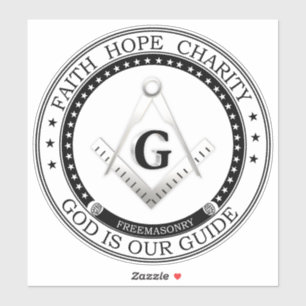 Freemasonsymbool Sticker