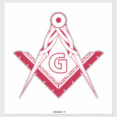 Freemasonsymbool Sticker (Vel)