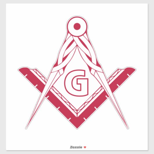 Freemasonsymbool Sticker (Vel)