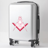 Freemasonsymbool Sticker (Koffer)