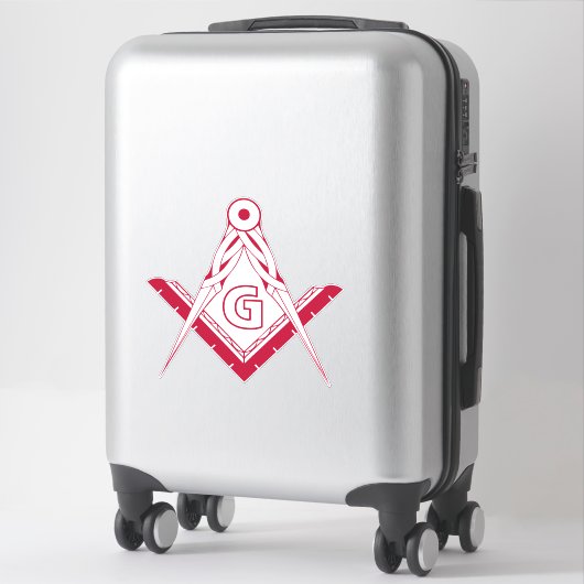 Freemasonsymbool Sticker (Koffer)