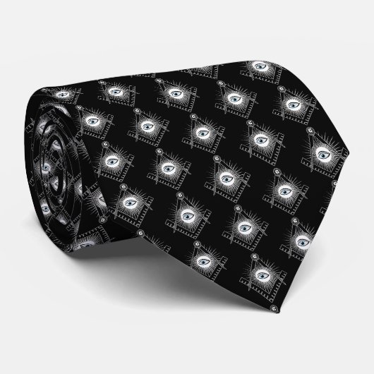 Freemasonsymbool Stropdas (Opgerold)