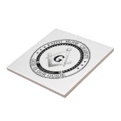 Freemasonsymbool Tegeltje (Zijkant)