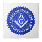 Freemasonsymbool Tegeltje (Voorkant)