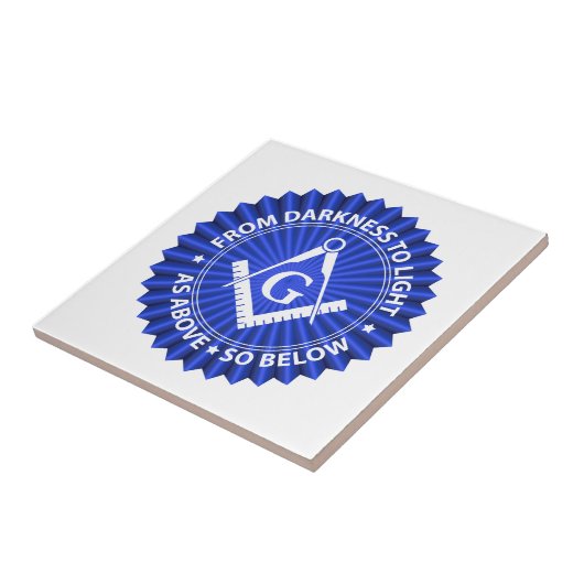 Freemasonsymbool Tegeltje (Zijkant)