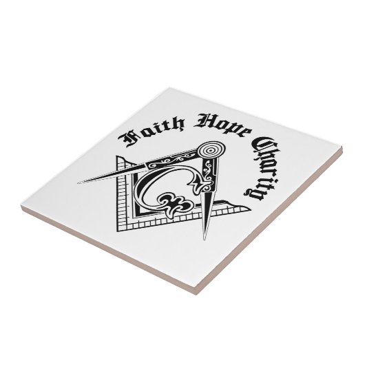 Freemasonsymbool Tegeltje (Zijkant)