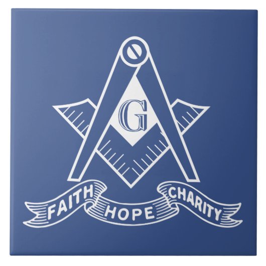 Freemasonsymbool Tegeltje (Voorkant)
