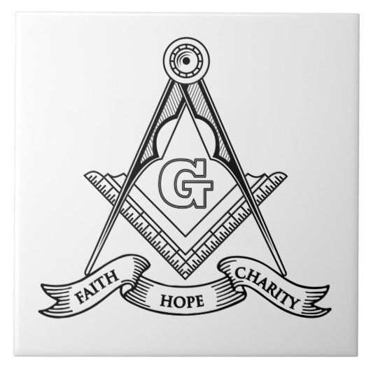 Freemasonsymbool Tegeltje (Voorkant)