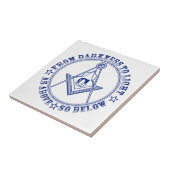 Freemasonsymbool Tegeltje (Zijkant)