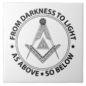 Freemasonsymbool Tegeltje (Voorkant)