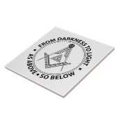 Freemasonsymbool Tegeltje (Zijkant)