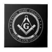 Freemasonsymbool Tegeltje (Voorkant)