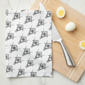 Freemasonsymbool Theedoek (Quarter Fold)