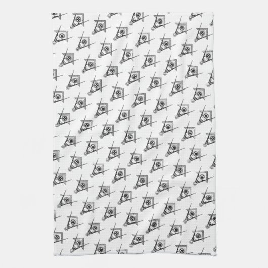 Freemasonsymbool Theedoek (Verticaal)