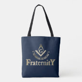 Freemasonsymbool Tote Bag (Achterkant)